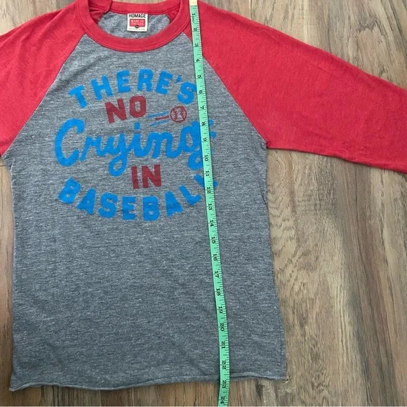 Red and Grey Baseball 3/4 Sleeve Raglan Tee - Picture 12 of 13